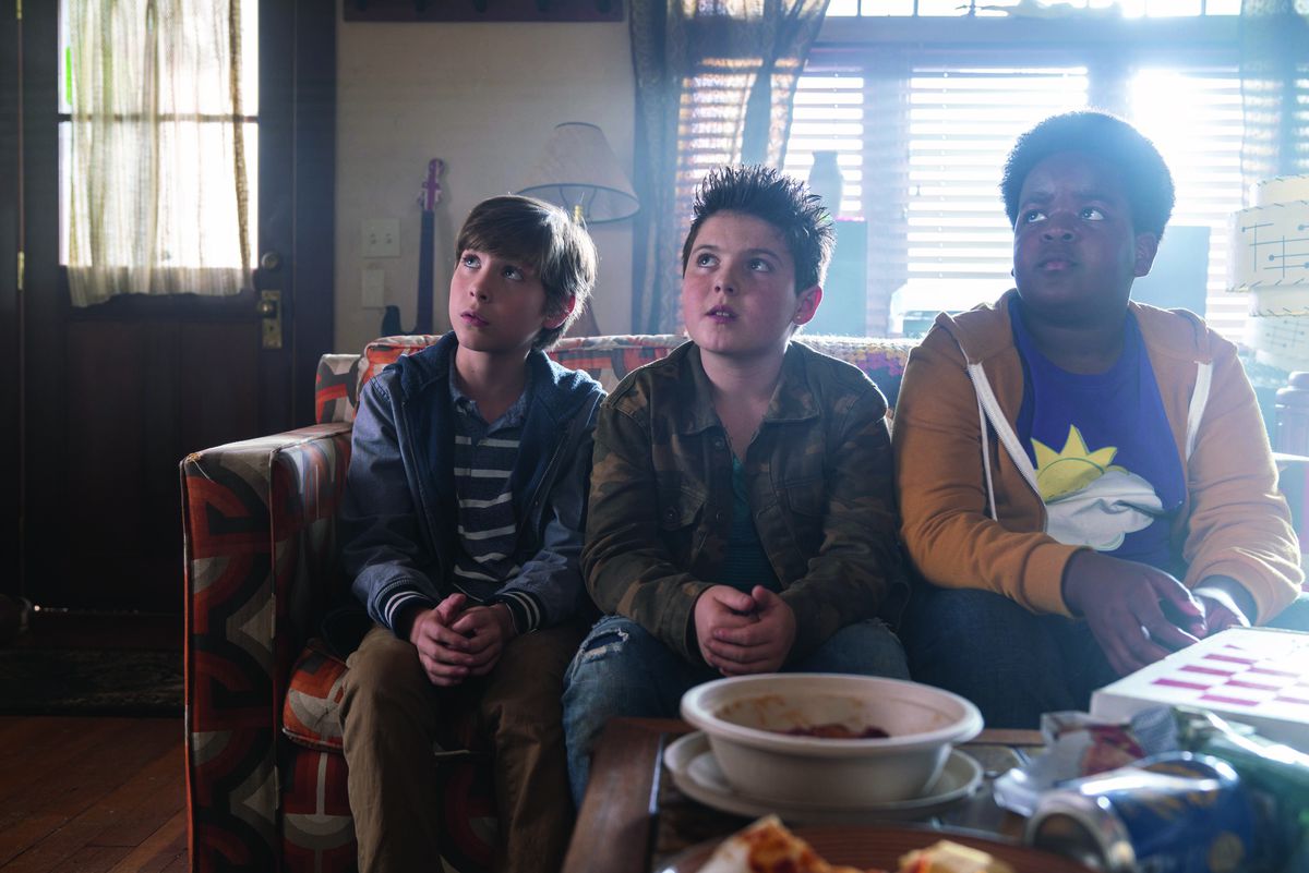 (from left) Max (Jacob Tremblay), Thor (Brady Noon) and Lucas (Keith L. Williams) in “Good Boys.”