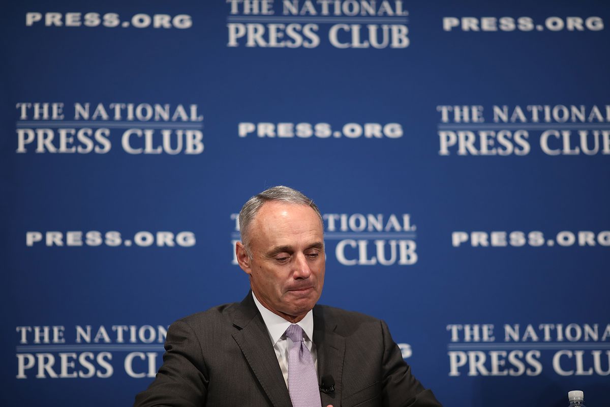 MLB Commissioner Rob Manfred Discusses State Of Baseball At National Press Club