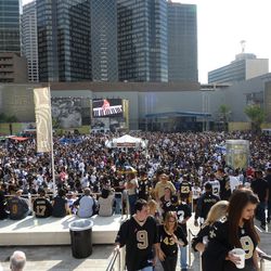 Champions Square before the game.