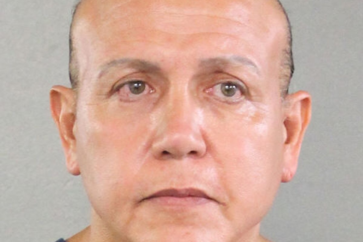 In this undated handout provided by the Broward County Sheriff’s Office, Cesar Sayoc poses for a mugshot photo in Miami, Florida.&nbsp;