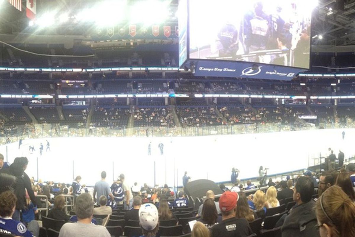 The 2013 Tampa Bay Lightning Fan Fest -- well, the first one in January 2013.