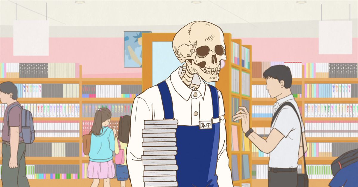  Skull-face Bookseller Honda es un anime hilarante que analiza la vida minorista