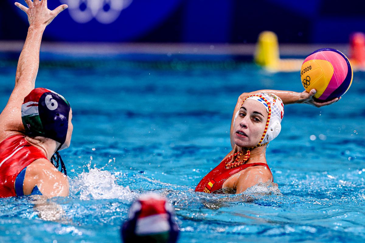 Team Spain v Team Hungary - Tokyo 2020 Olympic Waterpolo Tournament Women Semifinal