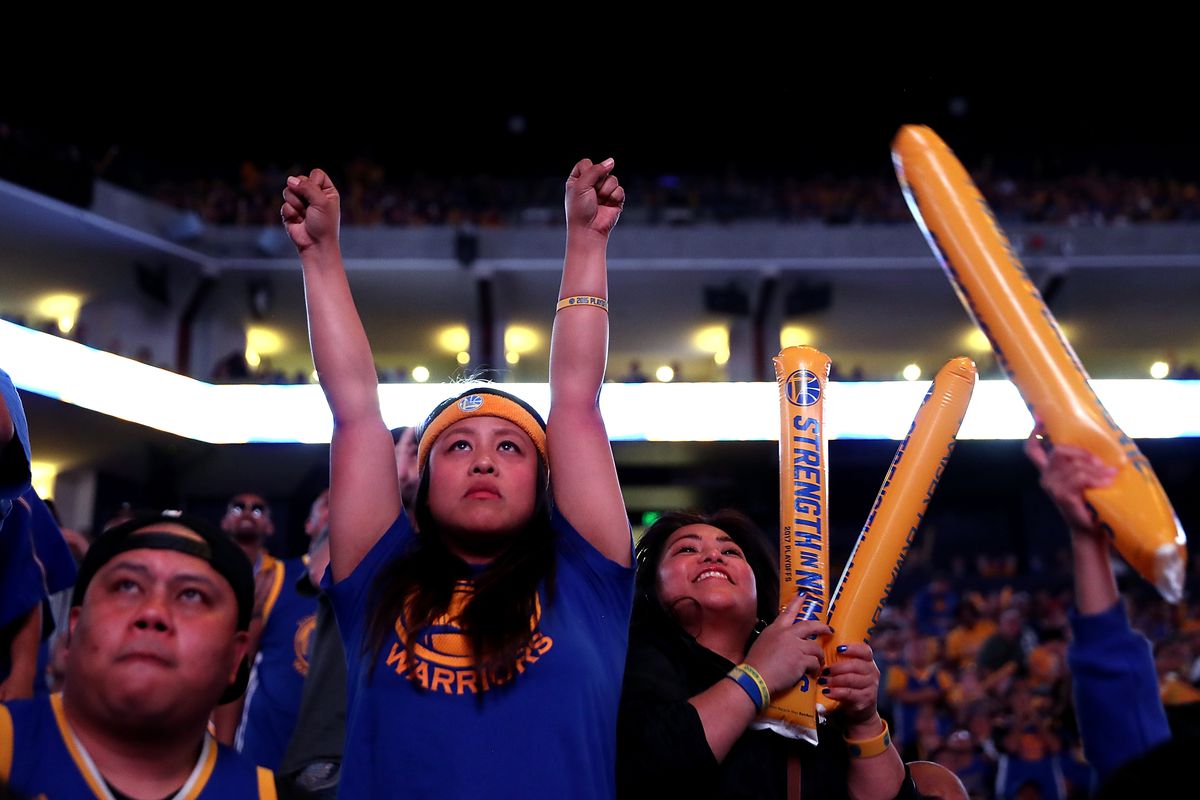 Golden State Warriors Fans Gather To Watch Their Team In Game Four Against The Cleveland Cavaliers