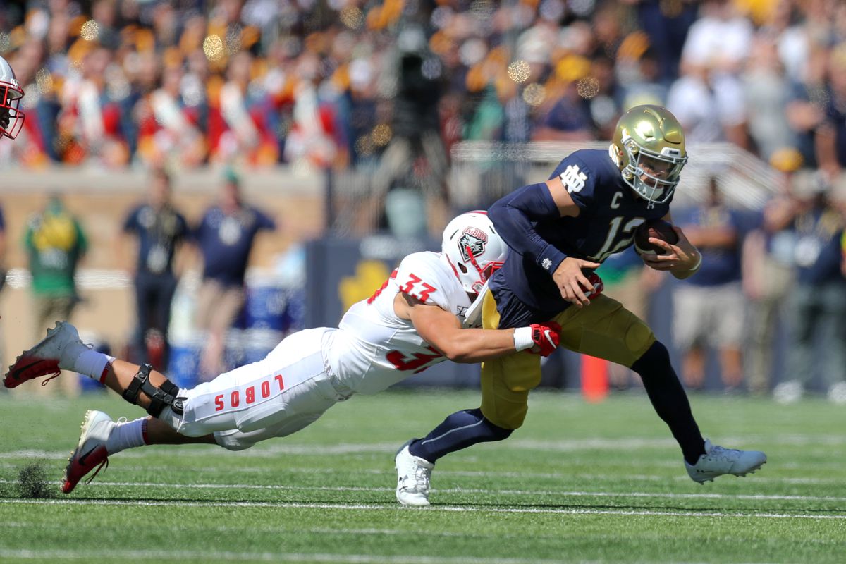 COLLEGE FOOTBALL: SEP 14 New Mexico at Notre Dame