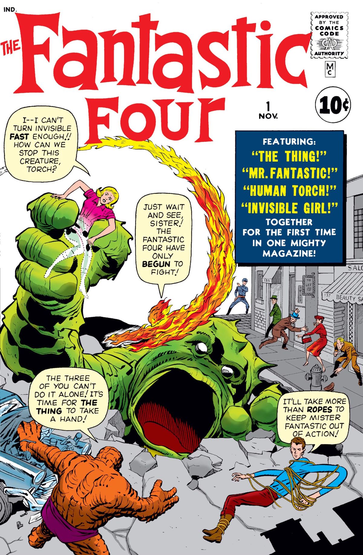 Cover of The Fantastic Four #1, Marvel Comics (1961).