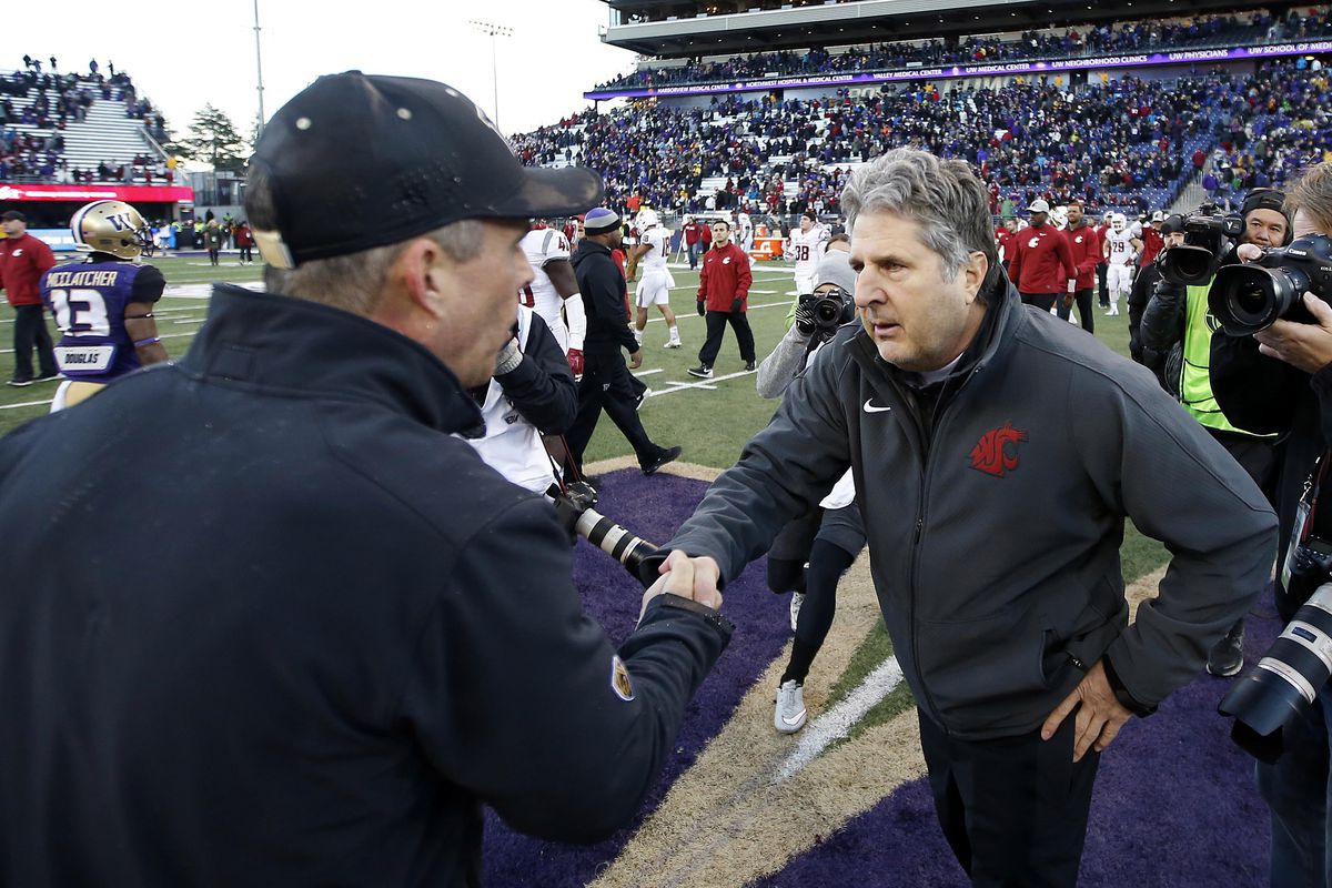 The winner gets the Apple Cup and a berth in the Pac-12 Championship Game.