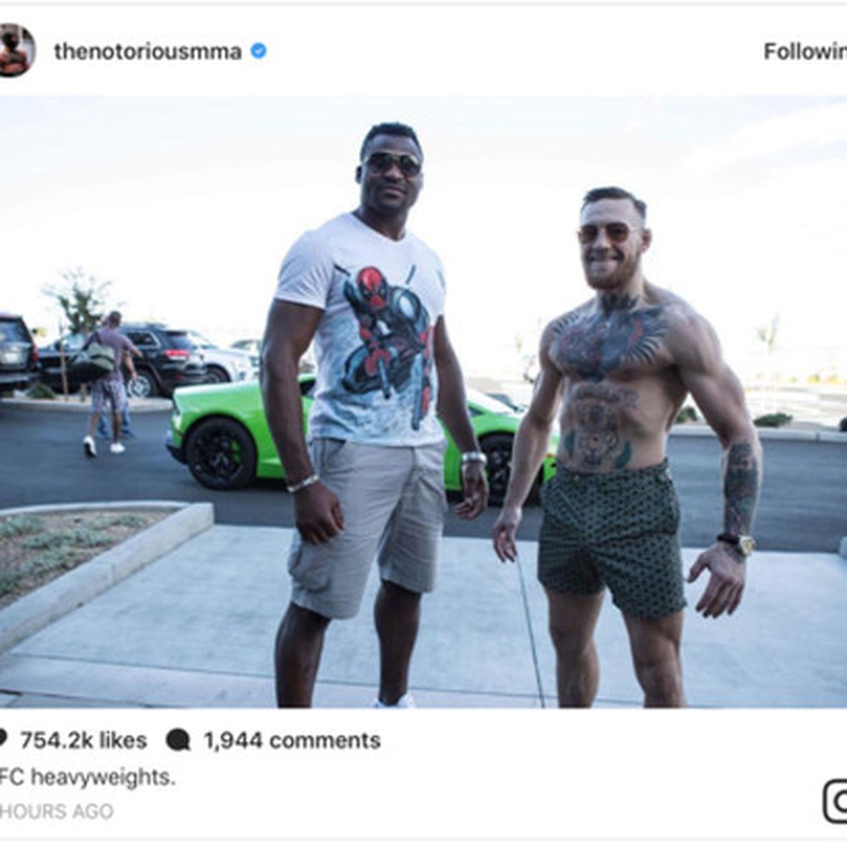 Pic: Conor McGregor Is So Jacked, Francis Ngannou Was ...