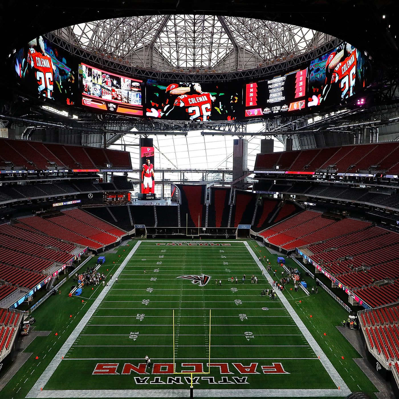 Mercedes-Benz Stadium plays host to its first Falcons game Saturday - The  Falcoholic