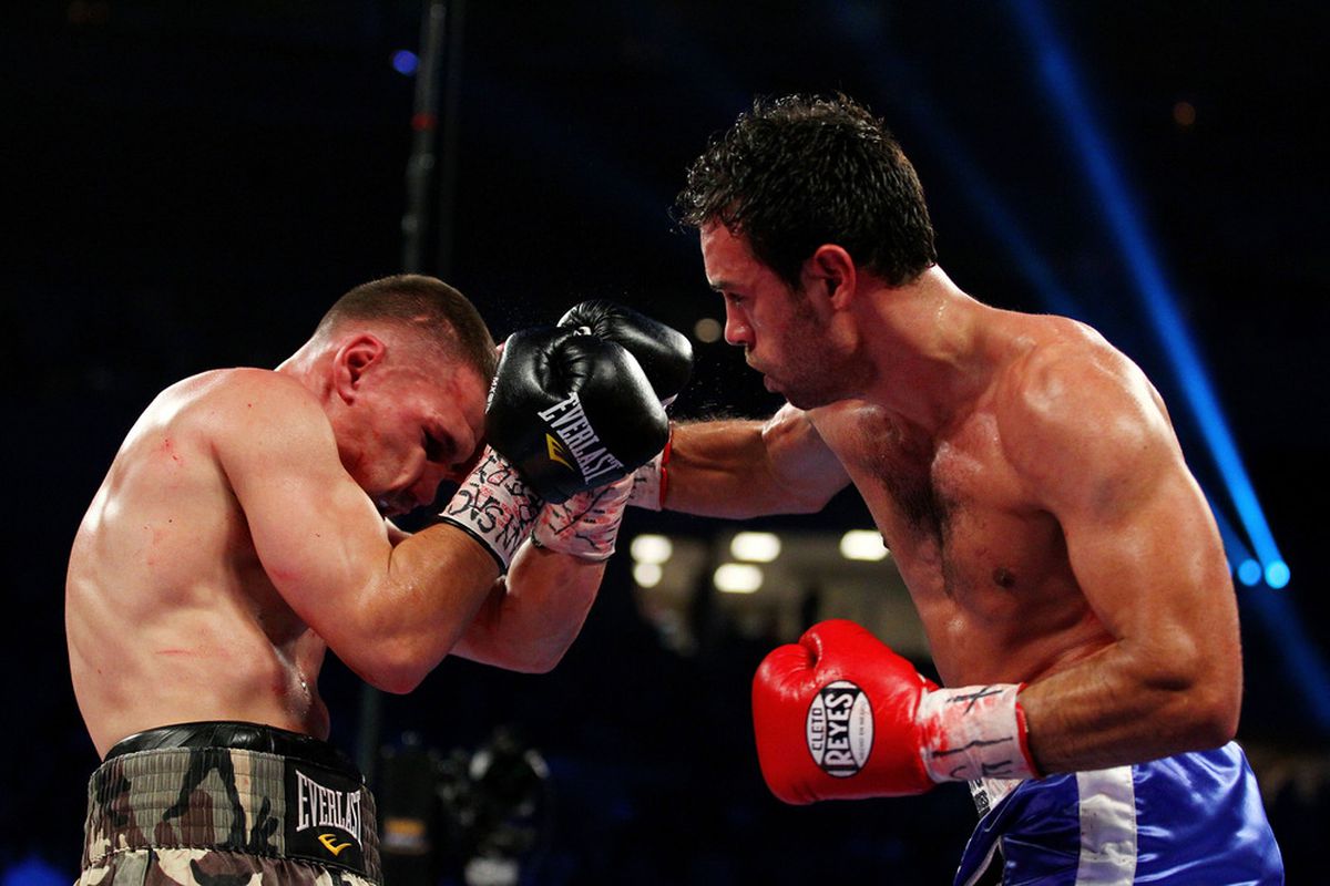 Delvin Rodriguez outpointed Pawel Wolak in a grueling affair. (Photo by Al Bello/Getty Images)