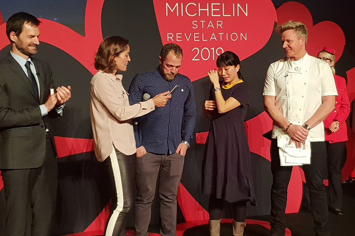 Kitchen Table by Sandia Chang and James Knappett won two Michelin stars at Michelin Guide UK’s 2019 announcement yesterday
