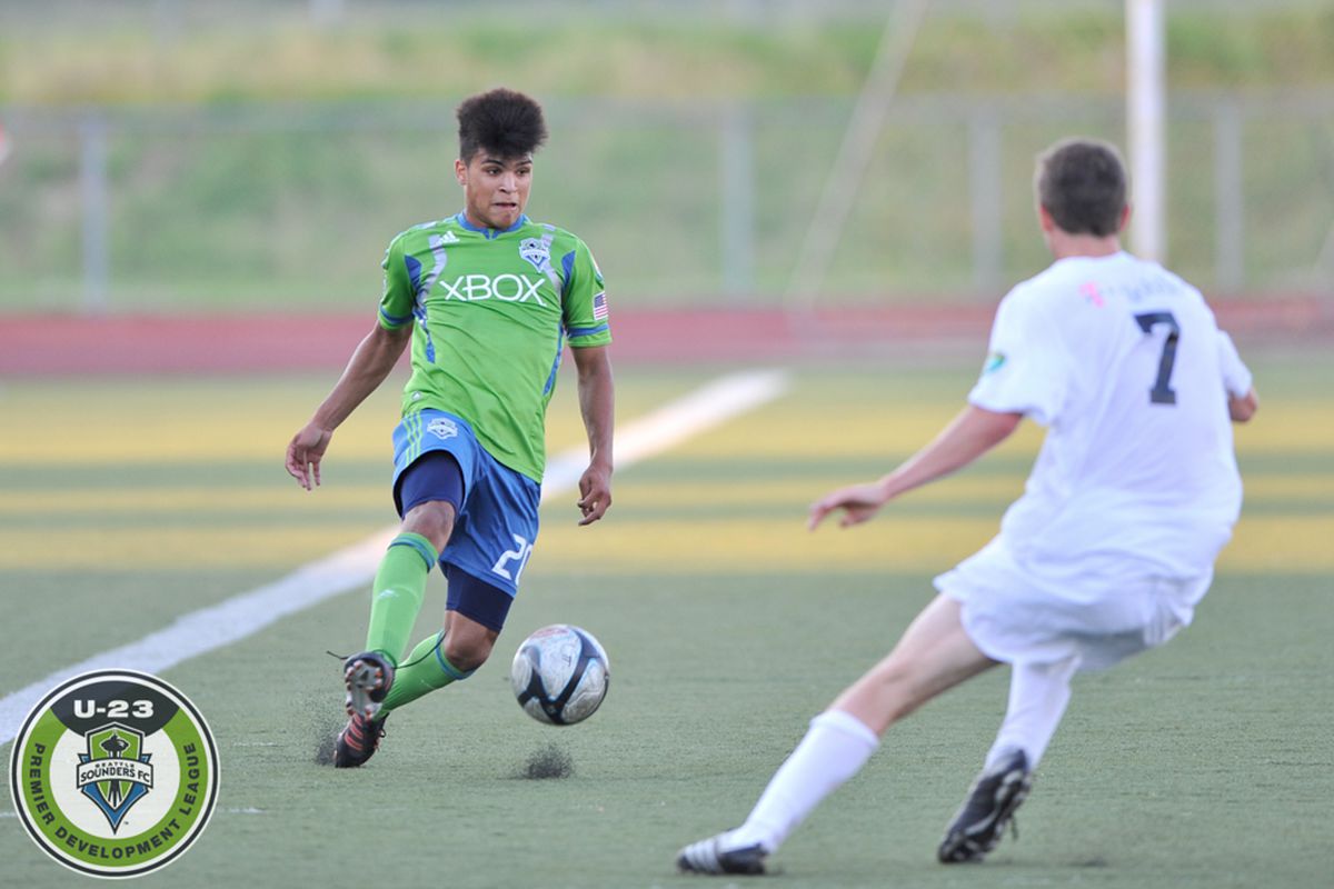 DeAndre Yedlin plays for the Sounders U23s in the PDL playoffs