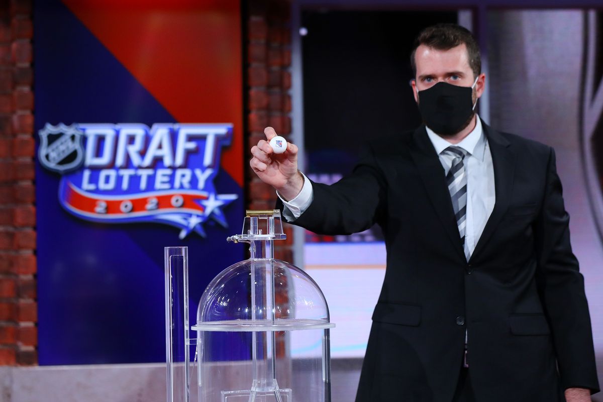 The New York Rangers are selected No. 1 during Phase 2 of the 2020 NHL Draft Lottery on August 10, 2020 at the NHL Network’s studio in Secaucus, New Jersey.