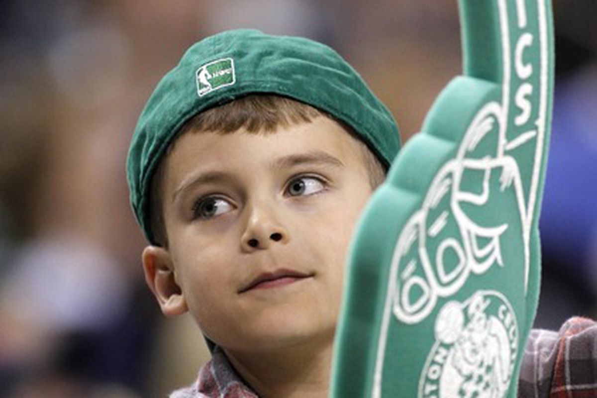 All this kid has known is the Celtics as title contenders every year.
