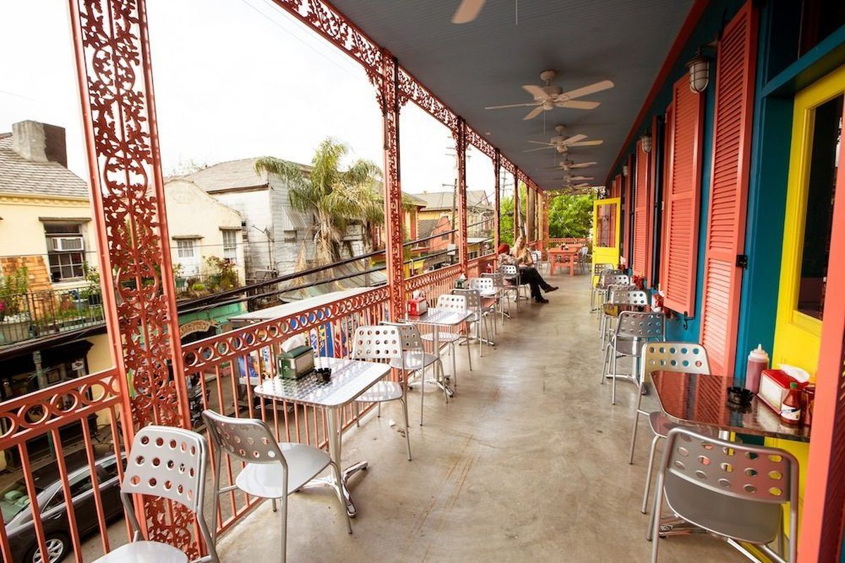 1.) The <a href="http://nola.eater.com/tags/dat-dog-frenchmen">Dat Dog Frenchmen</a> balcony is a great spot for a beer and people watching.