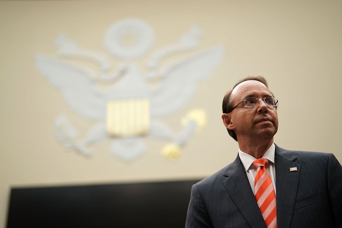 Deputy Attorney General Rod Rosenstein announced the new charges