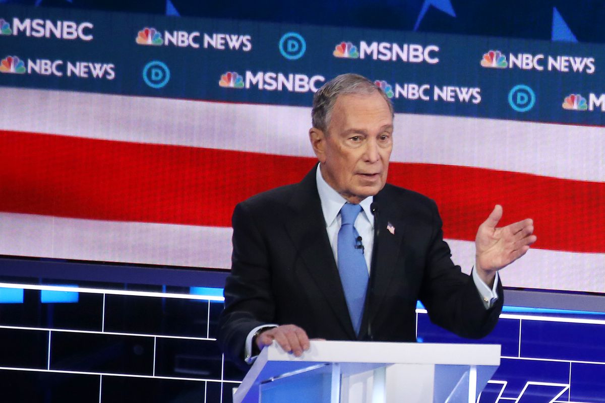 Bloomberg at the Nevada debate.