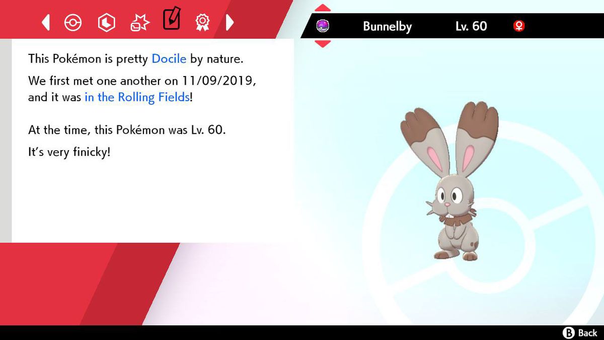 Bunnelby in a Master Ball