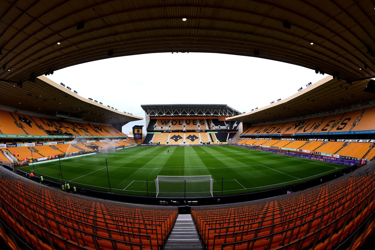 General view inside the stadium prior to the Emirates FA Cup Fourth Round match between Wolverhampton Wanderers and Norwich City at Molineux on February 05, 2022 in Wolverhampton, England.