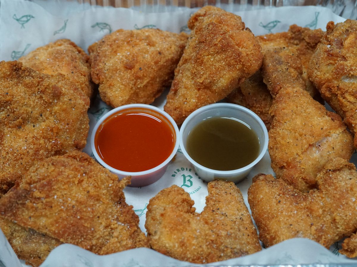 Birdie G’s restaurant’s fried chicken in Santa Monica, California.