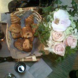 "At Roland Mouret : great basket of viennoiseries, not new but amazing quality! Great coffee too." —<a href="http://twitter.com/#!/robinschulie/status/85385614404485120" rel="nofollow">@robinschulie</a>