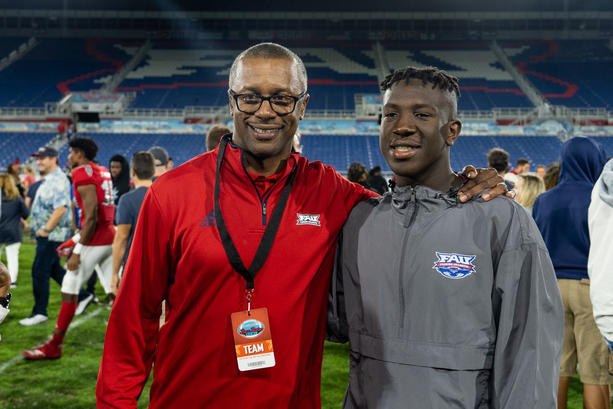 FAU Owls newly hired Head Coach Willie Taggart attends the Cheribundi Boca Raton Bowl college football game between the Southern Methodist University Mustangs and the FAU Owls on December 21, 2019 at FAU Stadium in Boca Raton, FL.