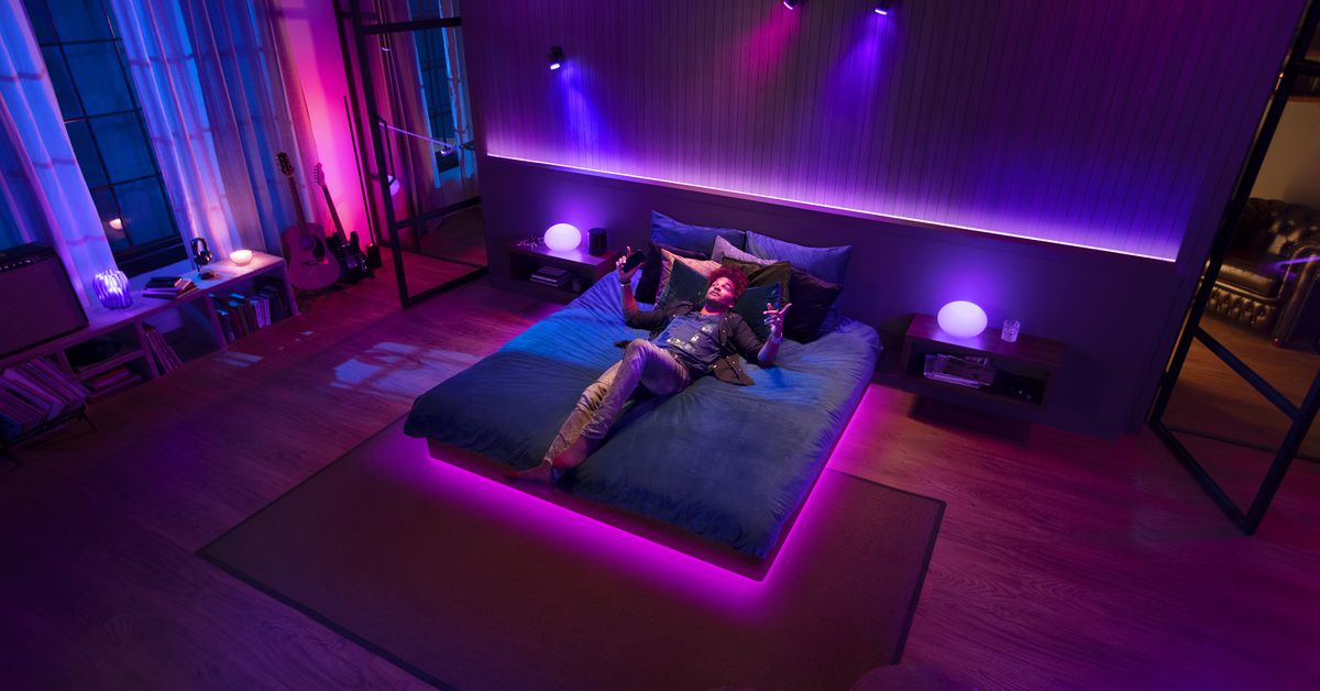 Philips Hue partners with Spotify to turn all your lights into a music visualize..