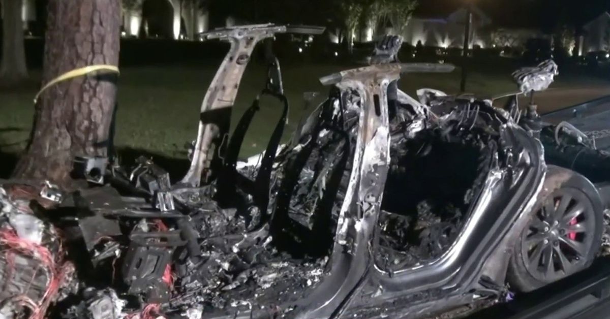 Tesla claims someone was in the driver’s seat in deadly Texas crash