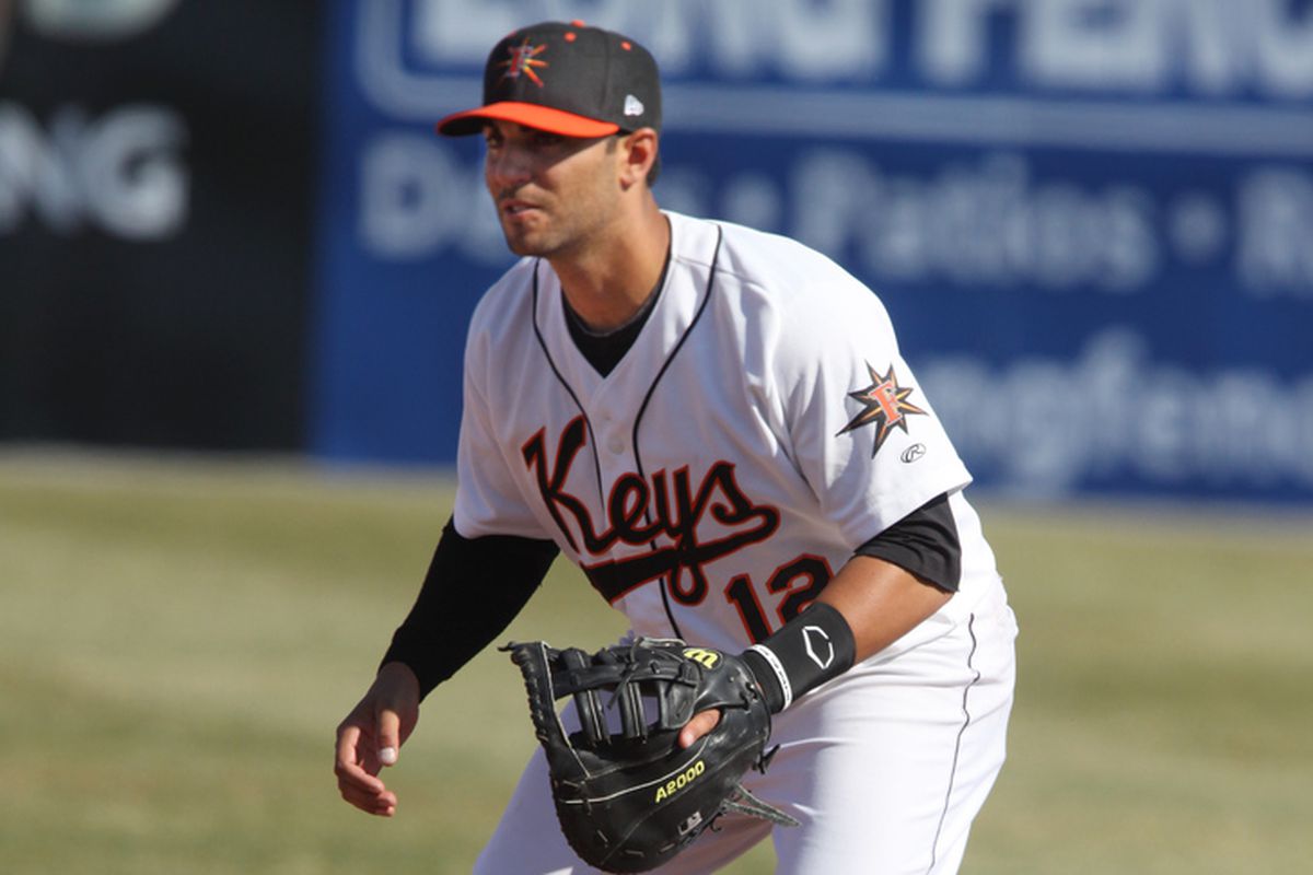 Jason Esposito with the Frederick Keys in 2013