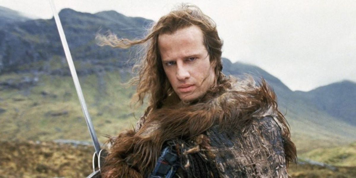 Christopher Lambert as Conner MacLeod in Highlander.