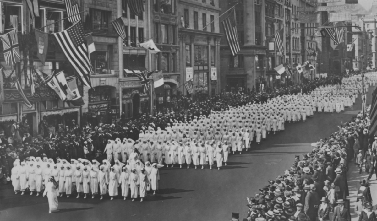 American Red Cross parade, New York City, May 1918