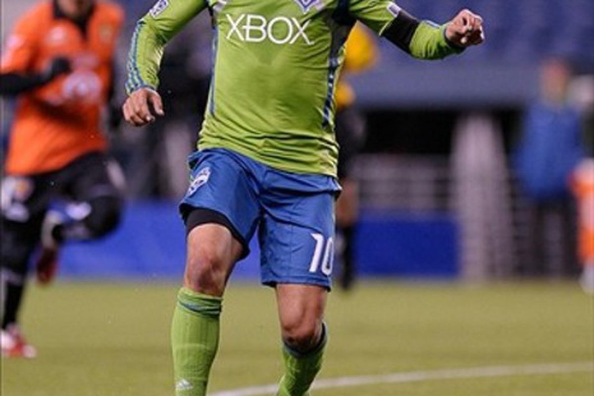 Can Mauro Rosales improve on 2011 and be the best offensive player on the 2012 Sounders? | Mandatory Credit: Steven Bisig-US PRESSWIRE