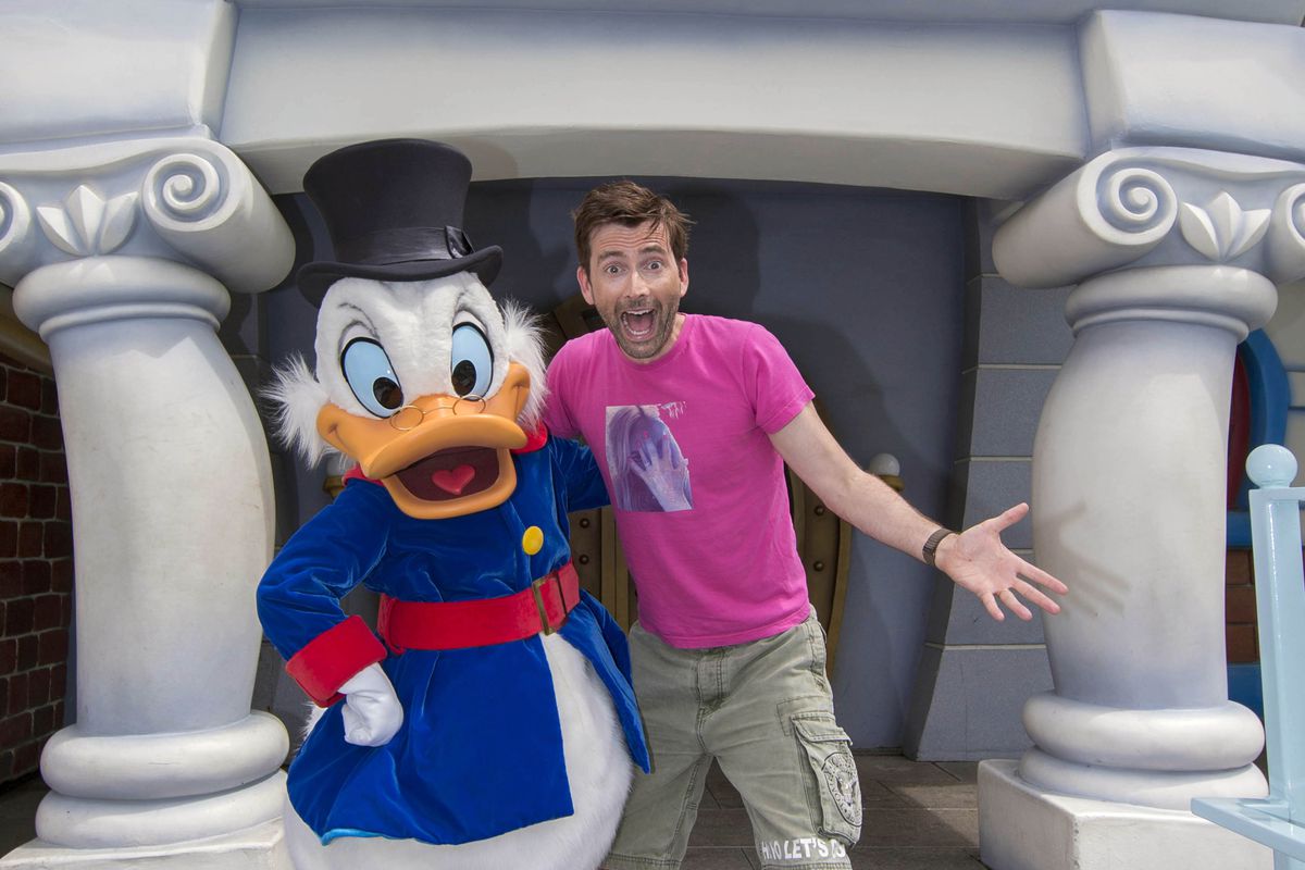 David Tennant Visits Disneyland Disneyland