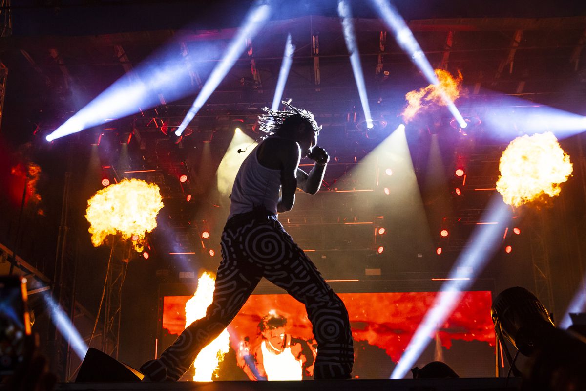 Swae Lee performs Friday night on day one of the Summer Smash Festival in Douglass Park.