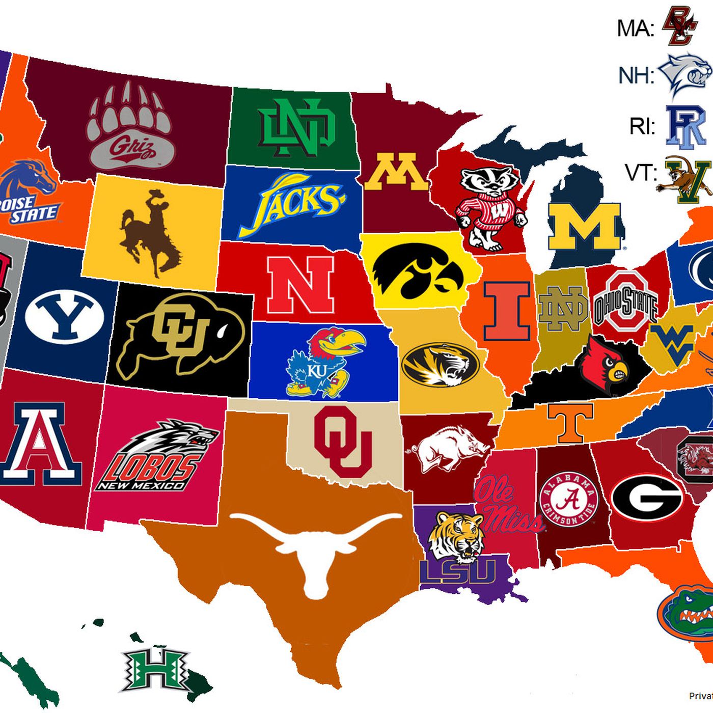 25 Maps That Explain College Football Sbnation Com