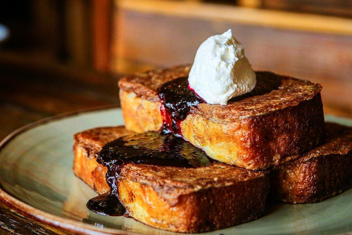 Lemon bread French toast from District Kitchen