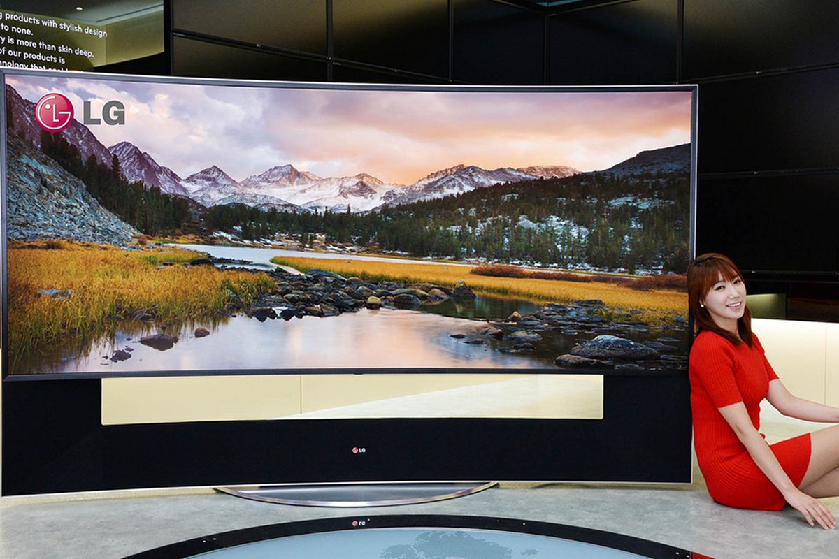 LG 105-inch curved Ultra HD television