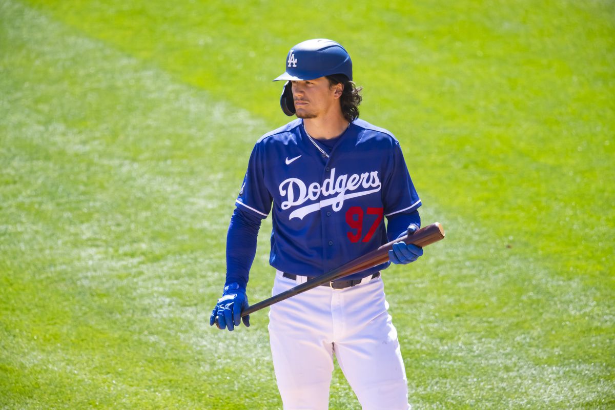 Dodgers outfielder James Outman was among 16 roster cuts in spring training on March 23, 2022.
