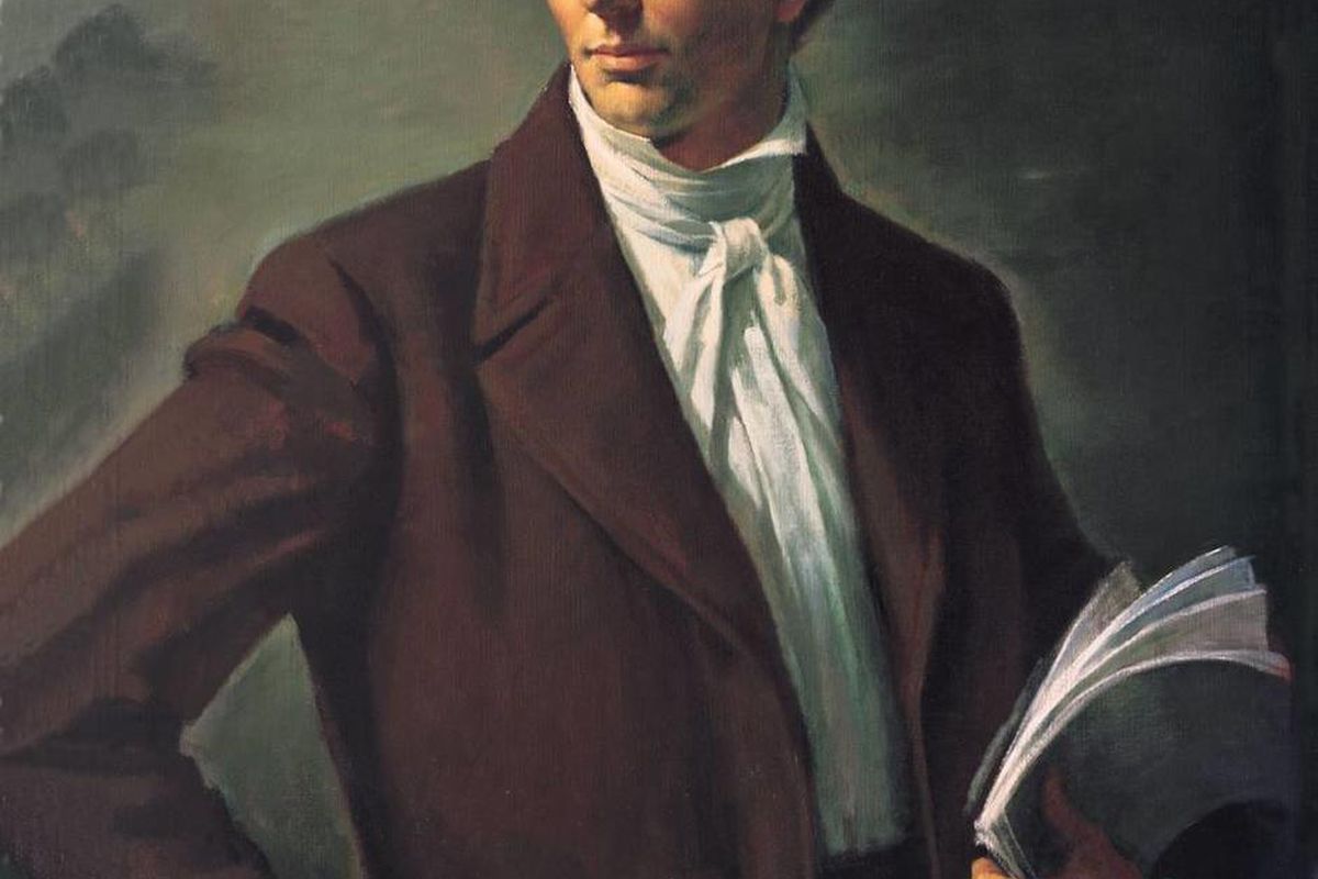 Portrait of Joseph Smith by artist Alvin Gittins.