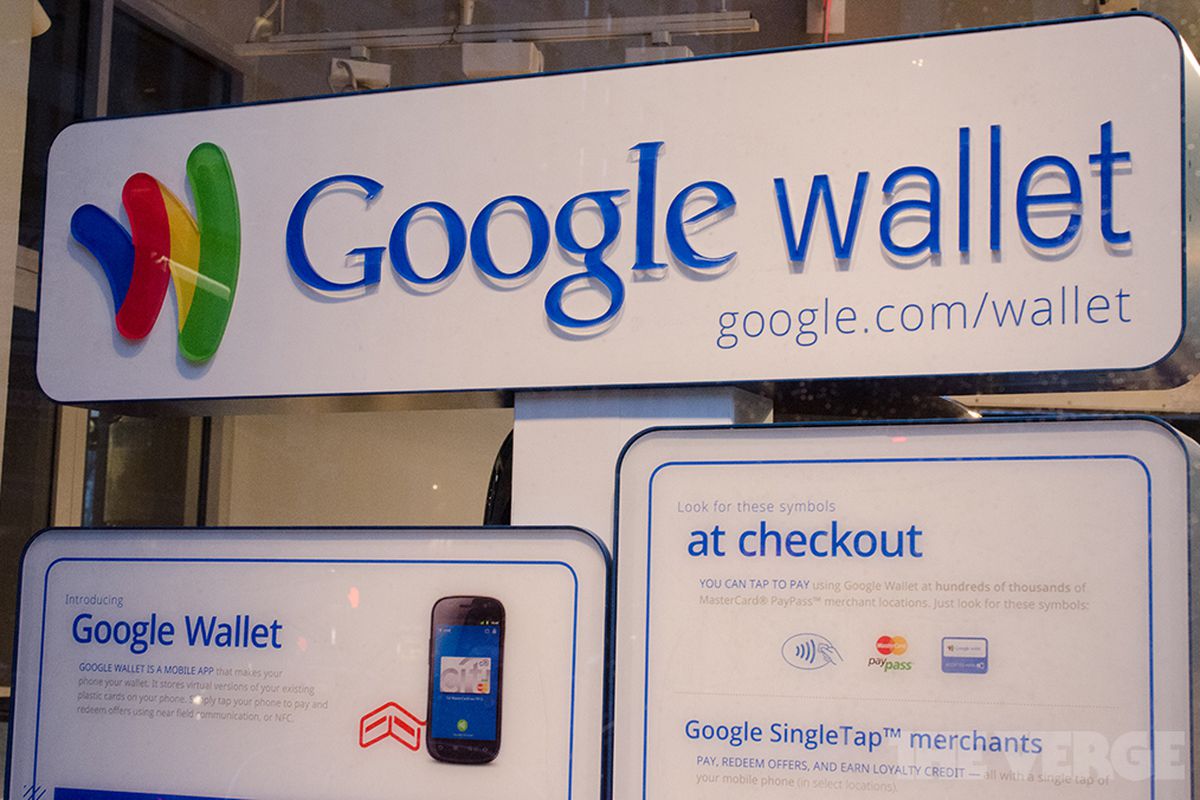 Google Wallet sign (stock)