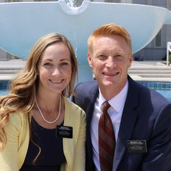 Texas Houston South Mission President Aaron Hall and his wife, Kimberly Hall, spent countless hours assisting missionaries in clean-up projects following Hurricane Harvey. They participated in the April 22, 2018, rededication of the Houston Texas Temple.