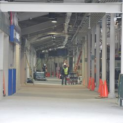 View inside the third-base concourse at Gate K - 