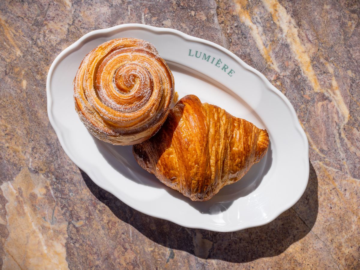 Morning pastries at Lumière Brasserie in Century City.