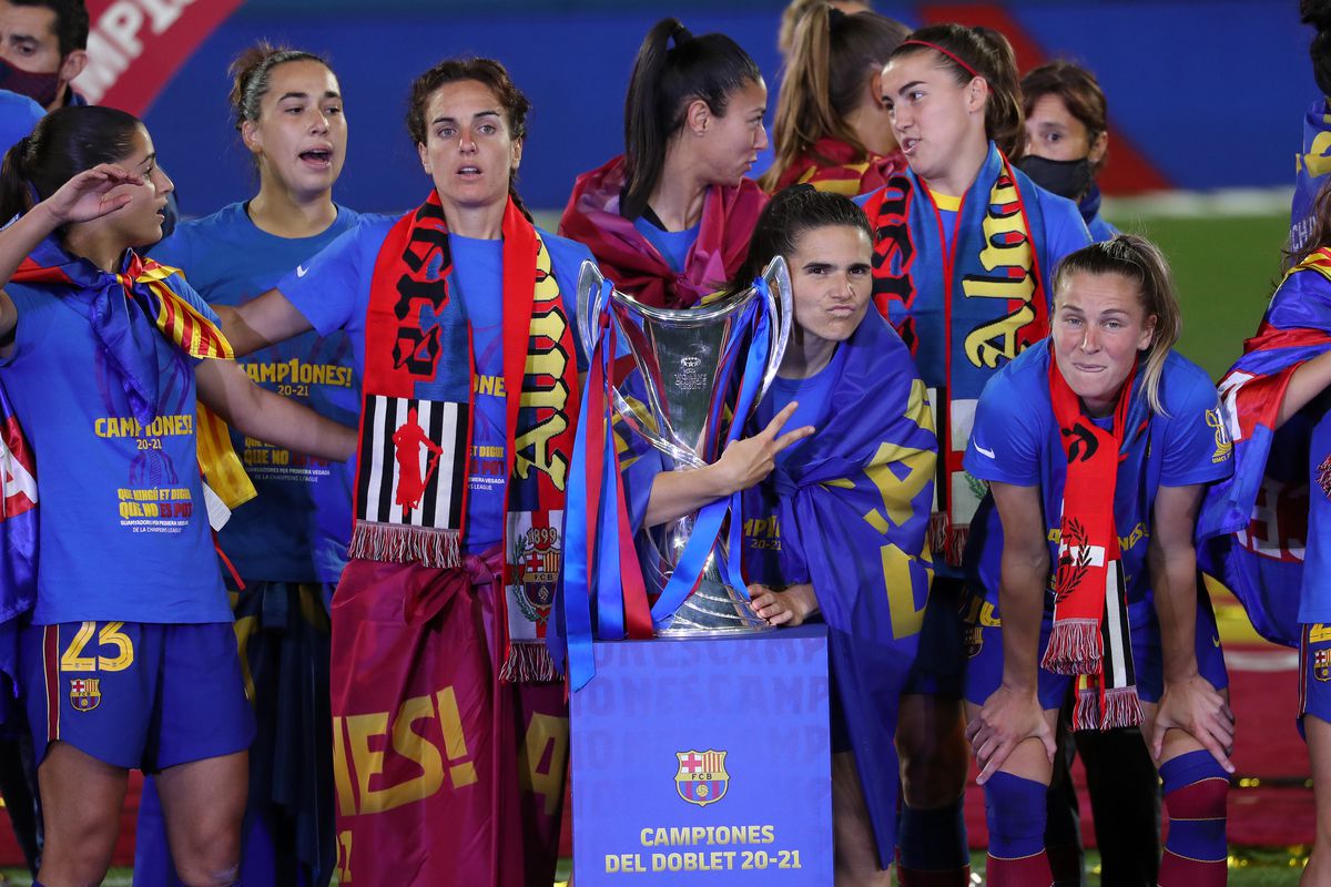 FC Barcelona Womens Champions League Celebration
