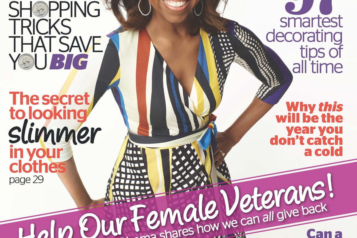 Photo: <a href="http://www.redbookmag.com/kids-family/blogs/mom-blog/michelle-obama-interview-hire-women-vets">Redbook</a>