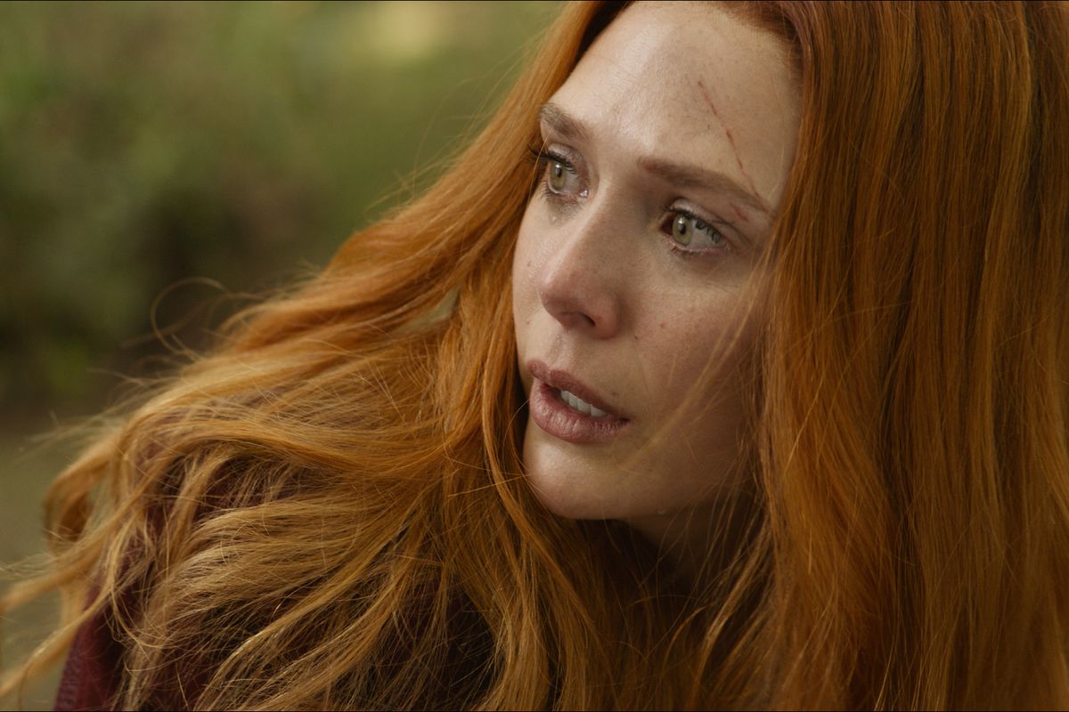 Scarlet Witch/Wanda Maximoff (Elizabeth Olsen) in “Avengers: Infinity War.”