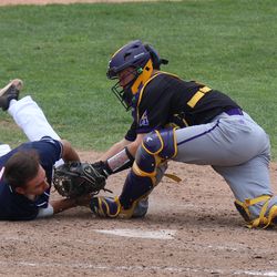 The UConn Huskies take on the East Carolina Pirates in a college baseball game at J.O. Christian Field in Storrs, CT on May 18, 2018.