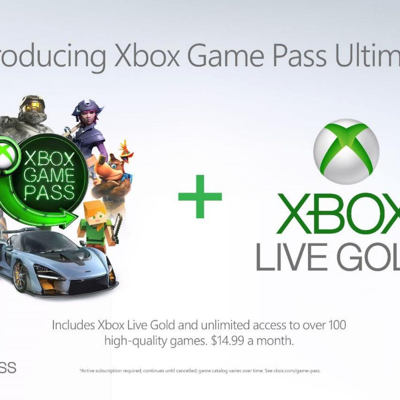 veld Bandiet textuur Xbox Game Pass Ultimate: Xbox Live and Xbox Game Pass for $14.99 a month -  The Verge