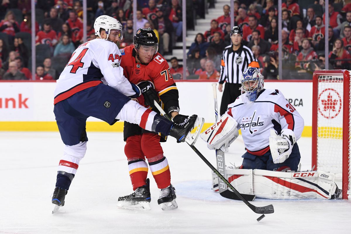NHL: Washington Capitals at Calgary Flames