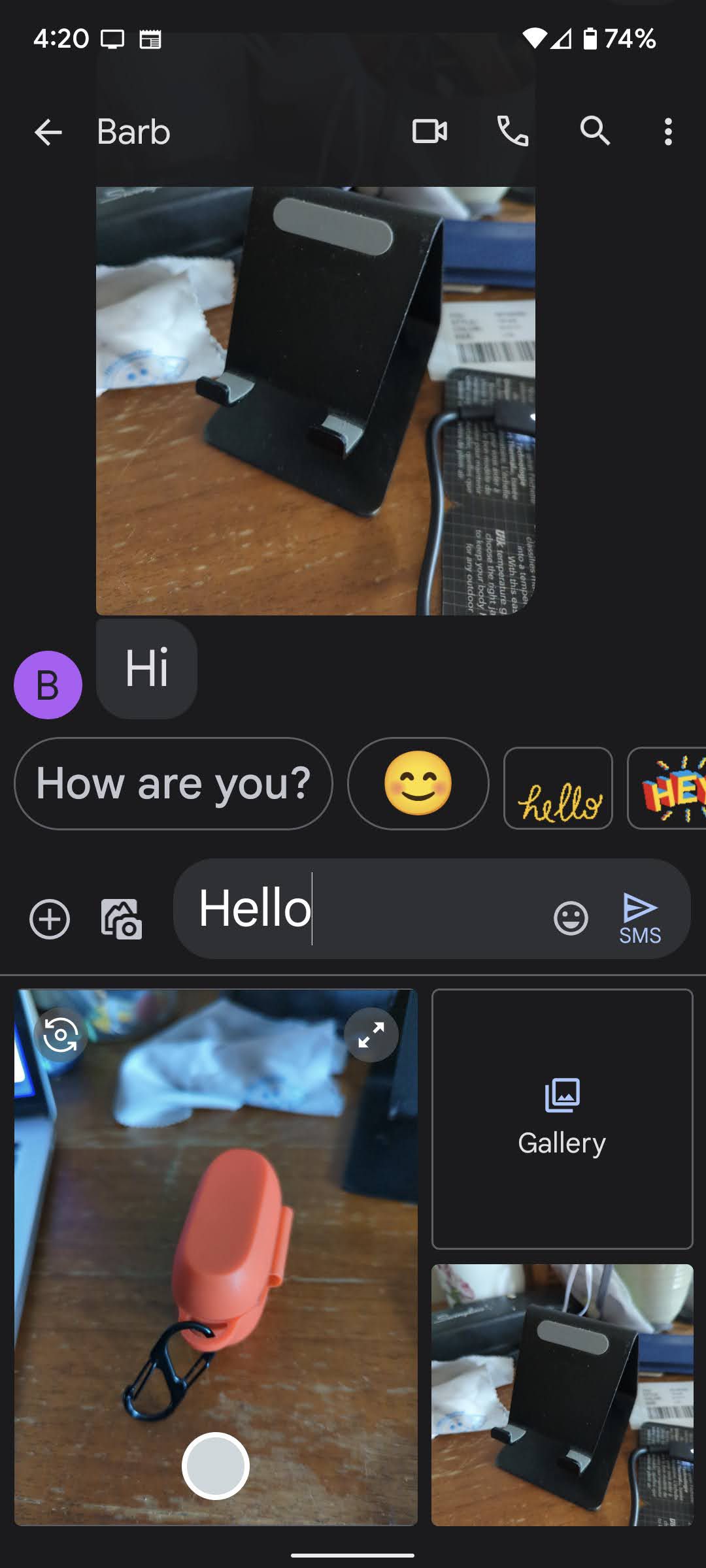 Using the camera to send an image via Messages (see lower-left corner) might keep the camera running.